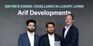 شركة «عارف للتطوير العقاري» تحصد جائزة «اختيار المحرر: التميز في أسلوب الحياة الفاخر» ضمن «قمة وجوائز جلف بيزنس للعقارات 2026 »